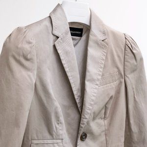 DSquared2 Beige Cotton Puff Sleeve Blazer